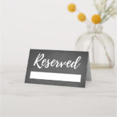 Mariage de siège réservé Cartes de place Rustique (Dos)