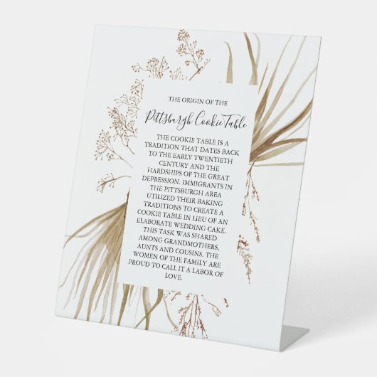 MARIAGE DE SIGNE DE TABLEAU DE COOKIES PITTSBURGH (Recto)