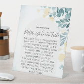 MARIAGE DE SIGNE DE TABLEAU DE COOKIES PITTSBURGH (In SItu)