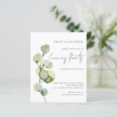 Mariage de soirée aux feuilles aquarelles bon marc (Debout devant)