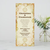 Mariage de Steampunk, 4"" invitation x9.25 (Debout devant)
