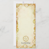 Mariage de Steampunk, 4"" invitation x9.25 (Dos)