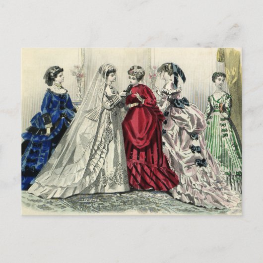 Mariage de style victorien - Faire-part de mariage (Devant)