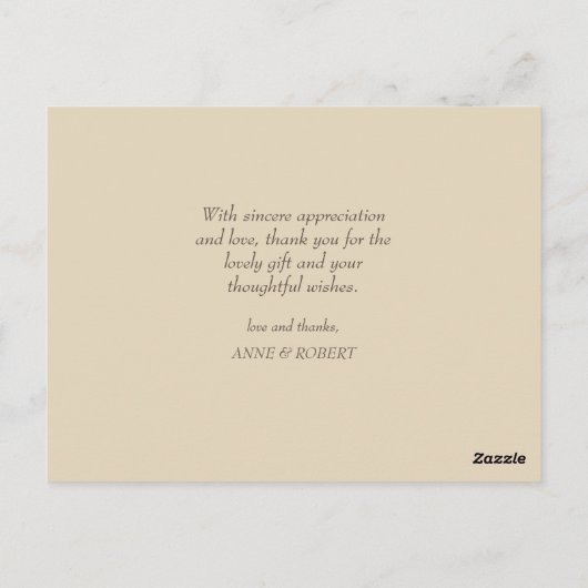 Mariage de superposition de script merci carte pho (Dos)