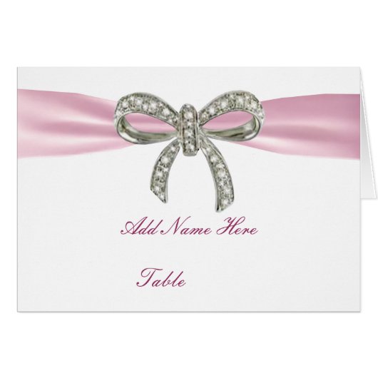 Mariage de table en diamant rose (Devant Horizontal)