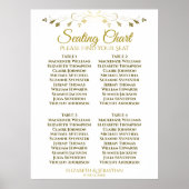 Mariage de table simple élégant Gold 4 Tableau (Devant)