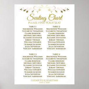 Mariage de table simple élégant Gold 4 Tableau