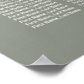 Mariage de tableau de 12 places vert minimal (Coin)