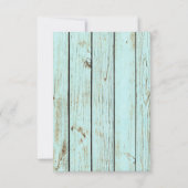 Mariage de tableau de bord RSVP (Dos)