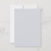 Mariage de texte bleu Dusty Gold RSVP (Dos)