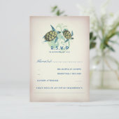 Mariage de tortue turquoise RSVP (Debout devant)