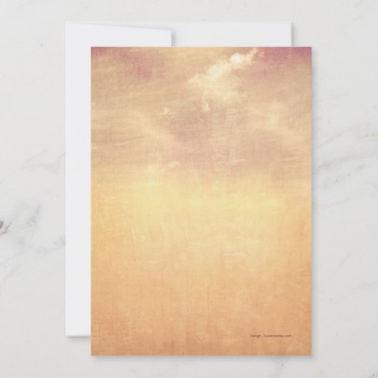 Mariage de tournesol Automne Rustique Invitations (Dos)