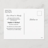 Mariage de tournesol Changer la date Invitation (Dos)