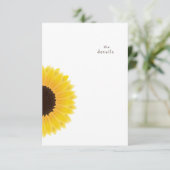 Mariage de tournesol Détails Carte de boîtier (Debout devant)