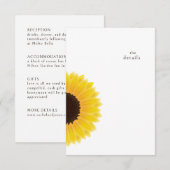 Mariage de tournesol Détails Carte de boîtier (Devant / Derrière)