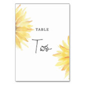 Mariage de tournesol Deux numéros de table (Dos)