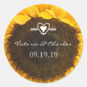 Mariage de tournesol Enregistrer les stickers de d (Devant)