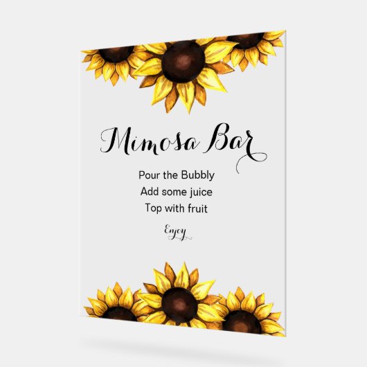 Mariage de tournesol Mimosa Bar (Angle)