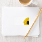 Mariage de tournesol ou Étiquettes de adresse géné (En situation)