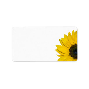 Mariage de tournesol ou Étiquettes de adresse géné