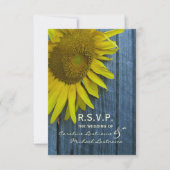 Mariage de tournesol RSVP (Devant)