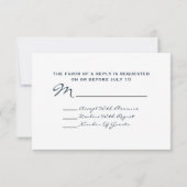 Mariage de tournesol RSVP (Dos)