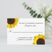 Mariage de tournesol RSVP (Debout devant)