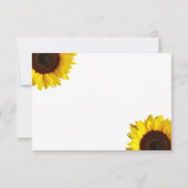 Mariage de tournesol RSVP (Dos)
