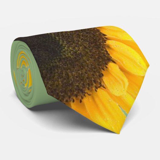 Mariage de tournesol vert pomme Cravate plus grand (Roulé)