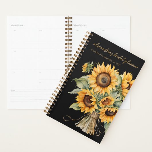 Mariage de tournesols rustiques (Devant avec enveloppe)