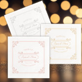 Mariage de trame Vintage classique