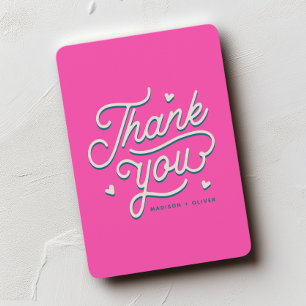 Mariage de typographie de Merci coloré moderne