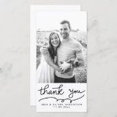 Mariage de typographie Merci simple (Devant / Derrière)