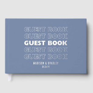 Mariage de typographie moderne tendance en feuille