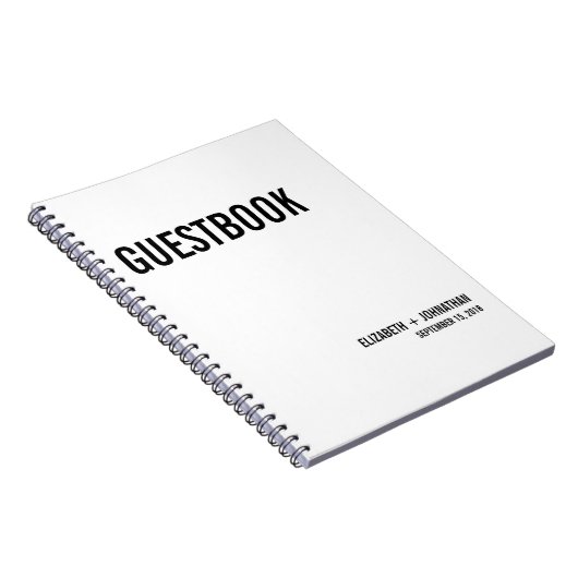 Mariage de typographie simple Carnet de livre d'in (Côté Droit)