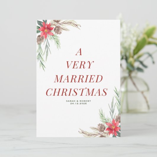 Mariage de vacances très marié faire-part (Debout devant)