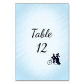 Mariage de vélos bleus Numéro de table (Par défaut)