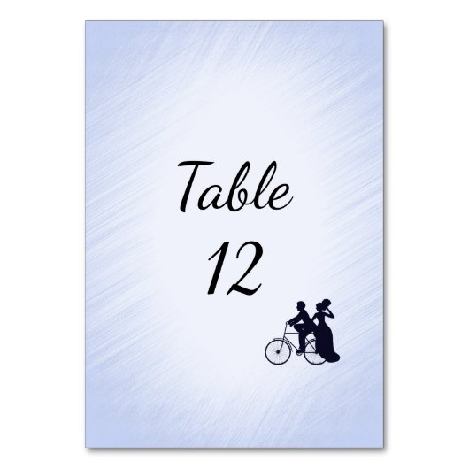 Mariage de vélos bleus Numéro de table (Par défaut)