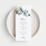 Mariage de verdure Eucalyptus<br><div class="desc">Cartes de menu mariage Eucalyptus verdure.</div>