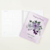 mariage de verdure fleurie violette et blanche (Devant avec enveloppe)