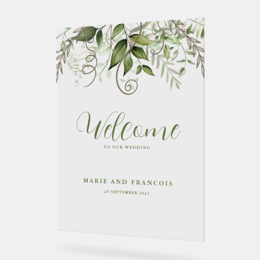 Mariage de verdure tropicale Accueil Clair (Angle)