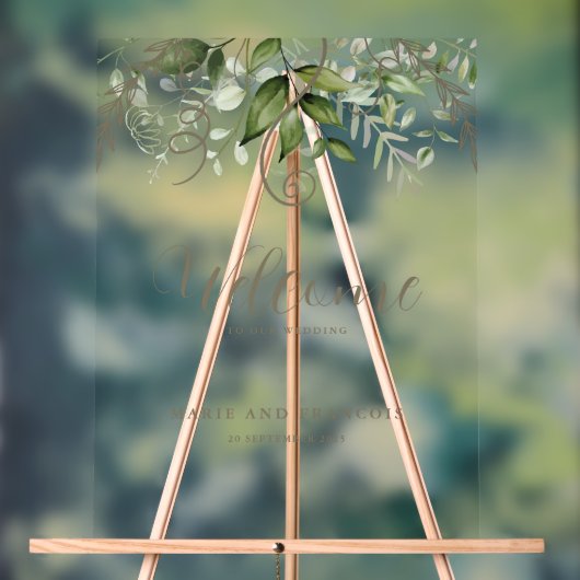 Mariage de verdure tropicale Accueil Clair (Neutre)