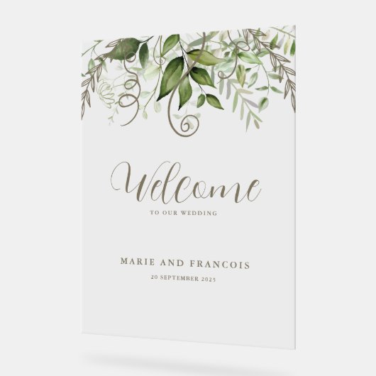 Mariage de verdure tropicale Accueil Clair (Angle)