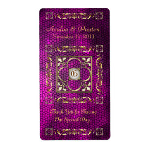 Mariage de vin Emperor rose vitrage Étiquette