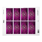 Mariage de vin Emperor rose vitrage Étiquette (Feuille entière)