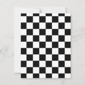 Mariage D'Échecs Enregistrer La Date Faire-part (Dos)