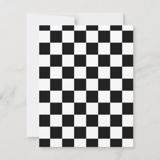 Mariage D'Échecs Enregistrer La Date Faire-part (Dos)
