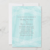 Mariage Déco couleur turquoise Invitation (Devant)