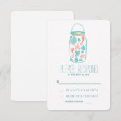 Mariage décontracté en pot de plage mason RSVP (Devant / Derrière)