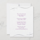 Mariage d'élopage Faire-part - violet (Dos)